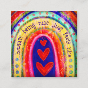 Être Nice Sens Nice~ Cartes de gentillesse d'intim