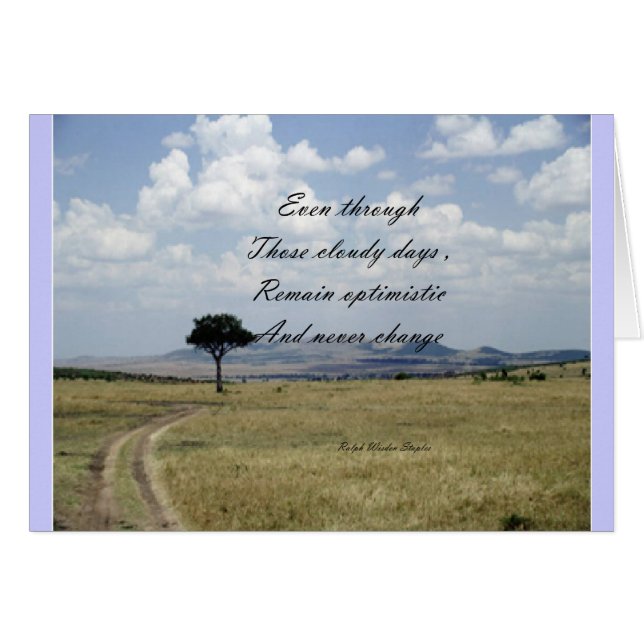 être optimiste (Devant horizontal)