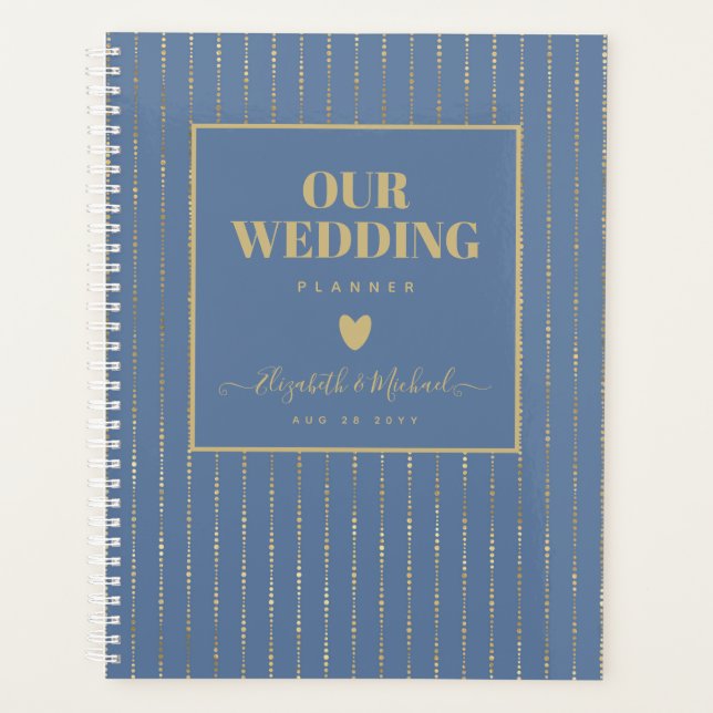 ÊTRE ORGANISÉ WEDDING PLANNER - Dusty Blue GOLD (Devant)