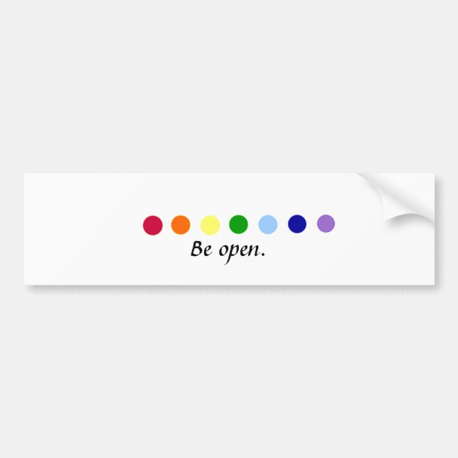 Être ouvert - Chakra Bumper Sticker (Devant)