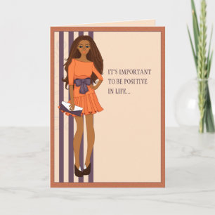 Être positif   Carte Anniversaire Pour Ami