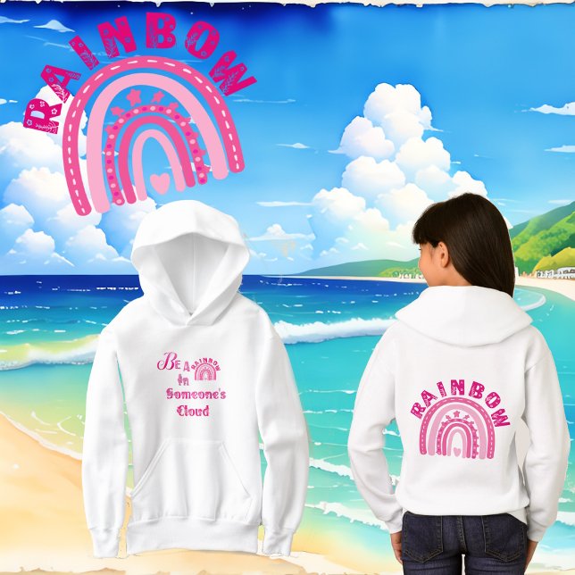 Être un arc-en-ciel dans la classe Cloud de quelqu (Be A Rainbow In Someone's Cloud Classroom Modern Hoodie)
