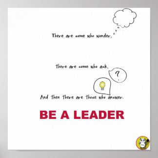 Être UN LEADER Poster
