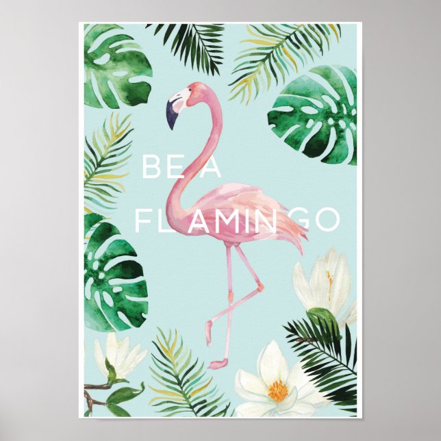 Être une affiche Flamant rose (Devant)