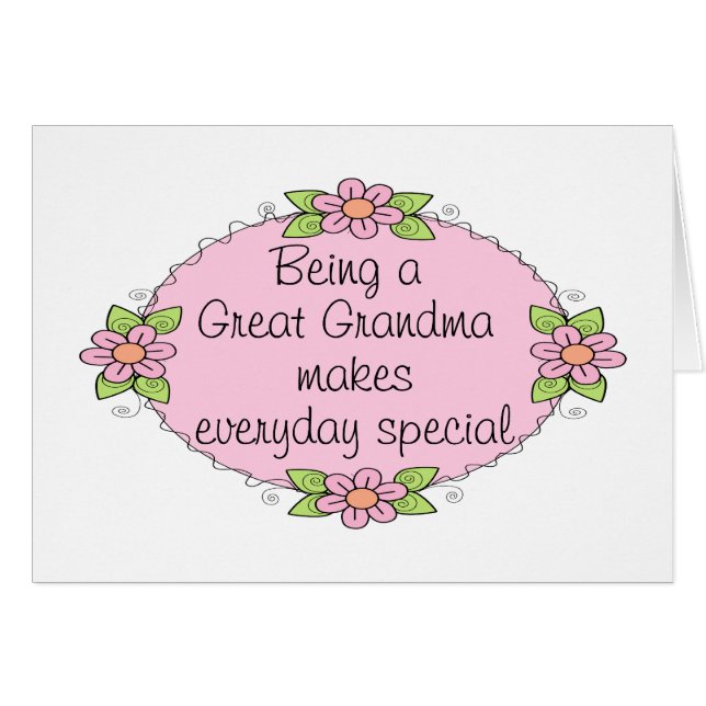 Être une grande grand-maman fait le Special (Devant horizontal)