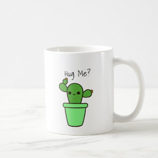Étreignez-moi conception verte de tasse de cactus