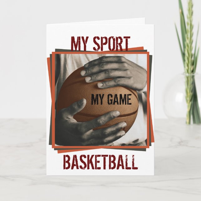 ÉTREINTE DE BASKET-BALL - MA CARTE DE SPORT (Devant)