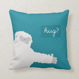 Étreinte de yeti - coussin