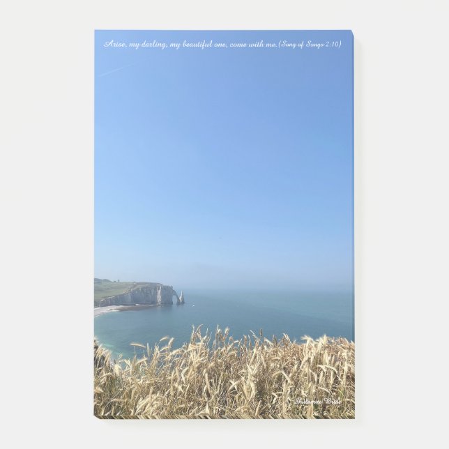 Étretat Cliffs, Frankreich Post-it Klebezettel (Vorderseite)