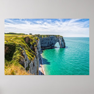 Etretat cliffs, Normandy, Poster
