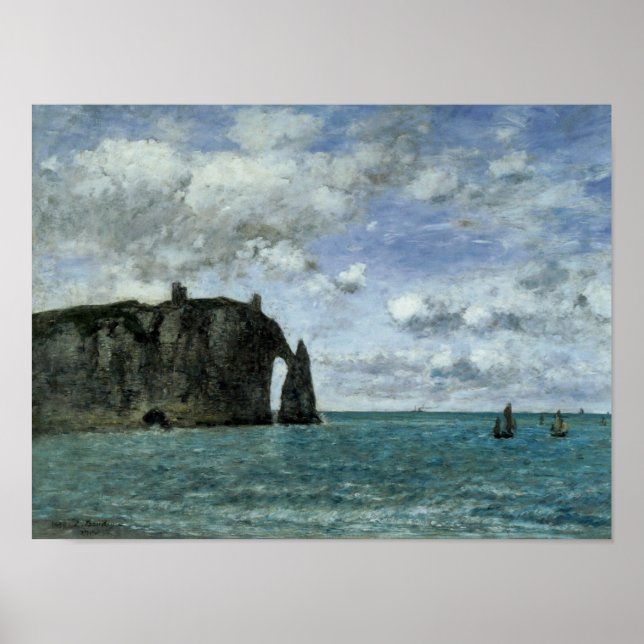 Etretat, der Hafen von Aval Poster (Vorne)