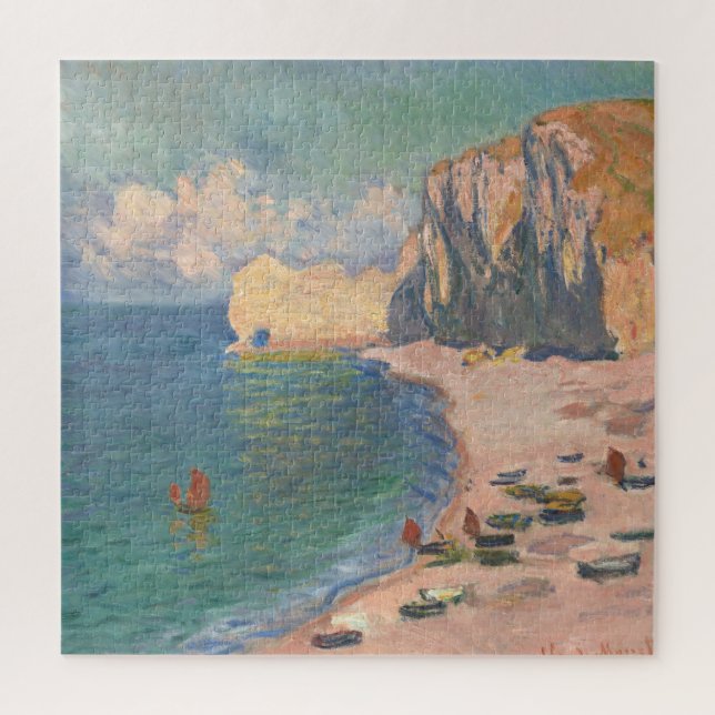 Étretat: Strand und Falaise von Claude Monet (Vertikal)