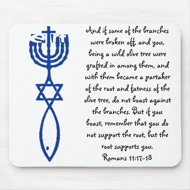 ETRT Menorah Stern Ichthys Mousepad (Vorne)