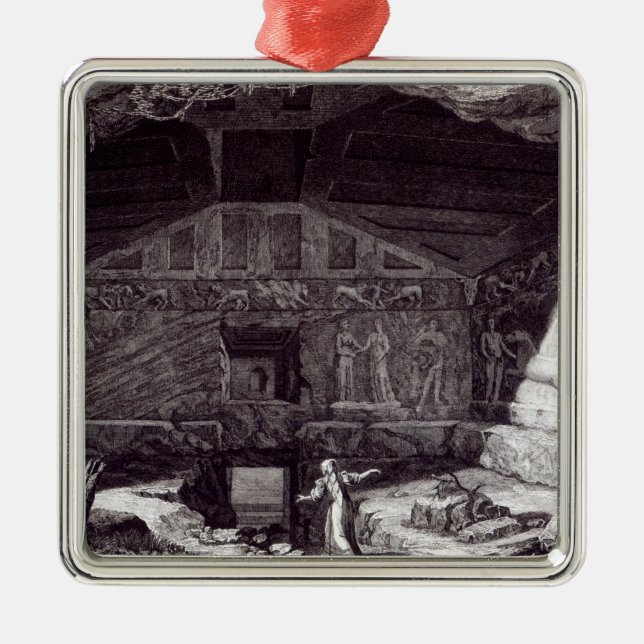 Etruscan Grab, c.1780 Silbernes Ornament (Vorne)