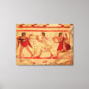 Etruscan Musiker Leinwanddruck
