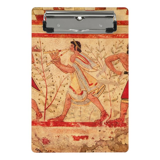 Etruscan Musiker Mini Klemmbrett (Vorderseite)