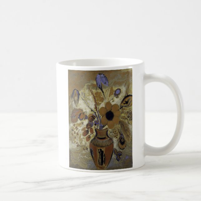 Etruscan Vase mit Blumen Kaffeetasse (Rechts)