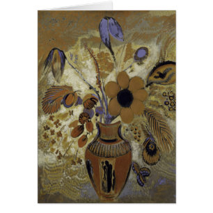 Etruskische Vase mit Blume