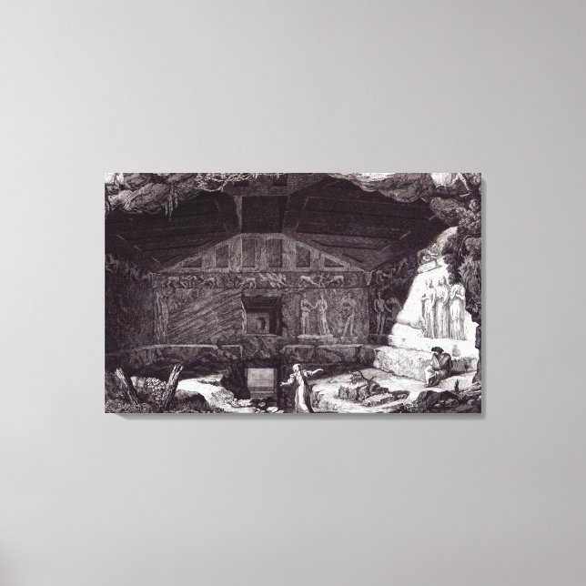 Etruskisches Grab, c.1780 Leinwanddruck (Vorderseite)