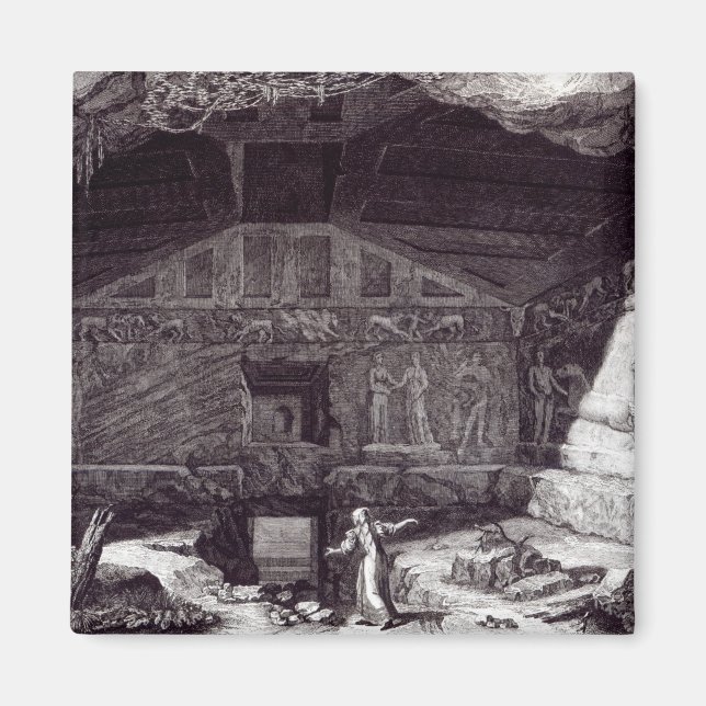 Etruskisches Grab, c.1780 Magnet (Vorne)