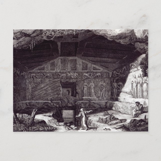 Etruskisches Grab, c.1780 Postkarte (Vorderseite)