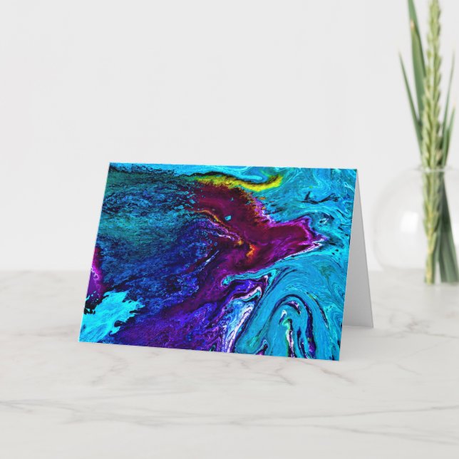 Étude Abstraite des couleurs 34, carte (Devant)