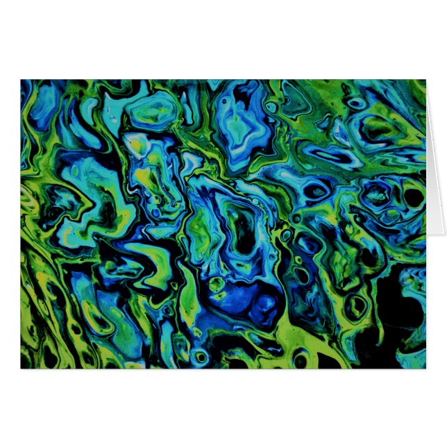 Étude couleur Abstraite 163, carte (Devant horizontal)