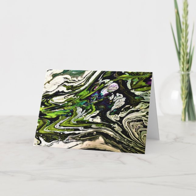 Étude de couleur Abstraite 21, carte (Devant)