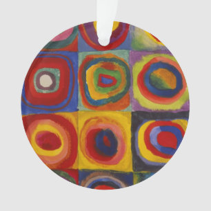 Étude de couleur des cercles Carré par Kandinsky