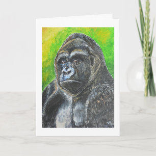 Étude de Gorilla Carte d'anniversaire