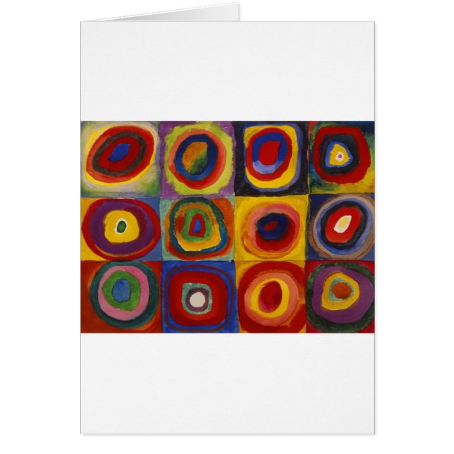 Étude des couleurs des cercles Carré (Devant)