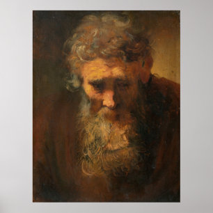 Étude d'un vieil homme - Poster de Rembrandt Fine 