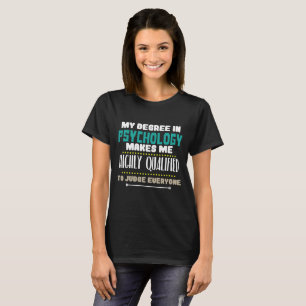 Étudiant drôle de PsyD de psychologue de T-shirt