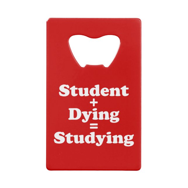 Étudiant Plus Mort Égal Étudier (Devant)