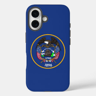 Étui Apple iPhone 16, ancien drapeau de l'Utah