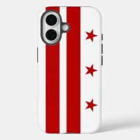 Étui Apple iPhone 16, drapeau de Washington DC