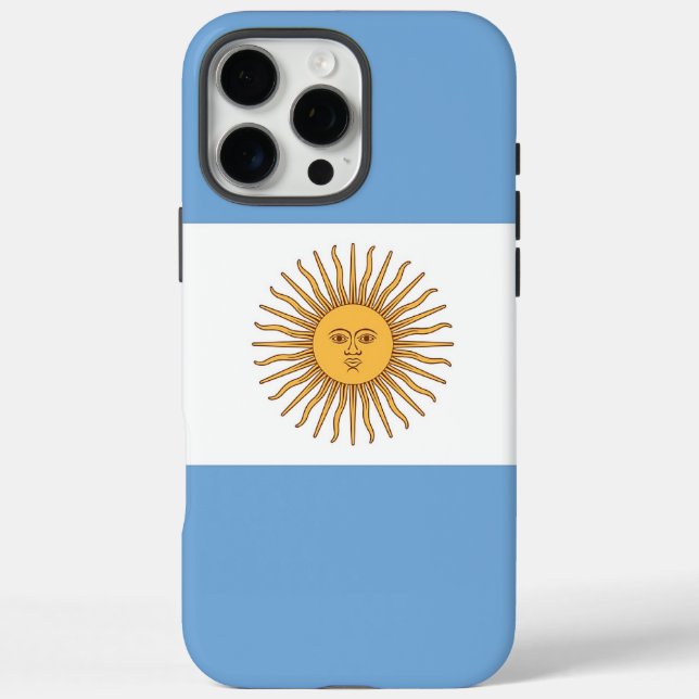 Étui Apple iPhone 16 Pro Max, drapeau de l'Argenti (Verso)