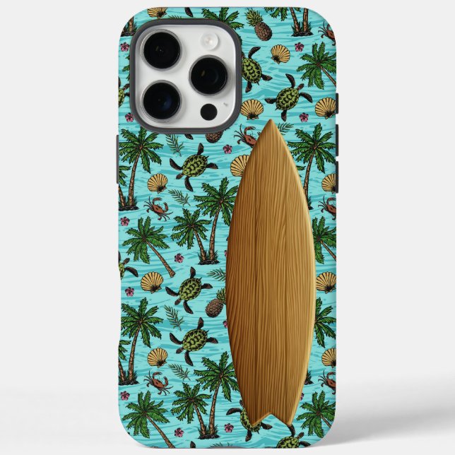 Étui Blue Surfer pour iPhone / iPad (Verso)
