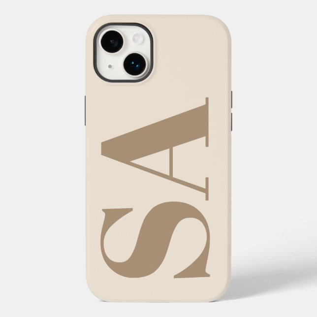 Étui Case-Mate à la mode Antique Blanc avec monogr (Verso)