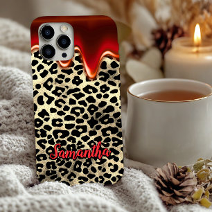 Étui Case-Mate avec monogramme rouge dégoulinant e