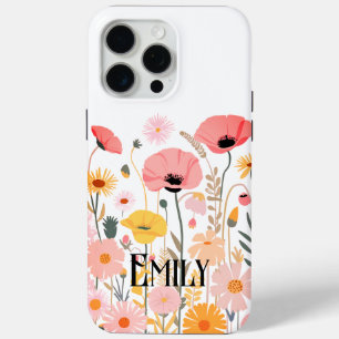 Étui Case-Mate iPhone fleurs roses mignonnes moder