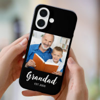 Étui Case-Mate photo noir avec écriture Grand-Père