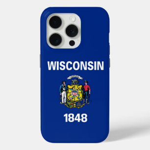 Étui Case-Mate pour iPhone 15 Pro, drapeau du Wisc
