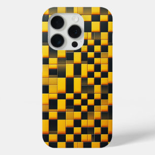 Étui de bloc géométrique 3D moderne - Jaune indust