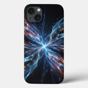 Étui de téléphone à énergie bleue et orange cosmiq