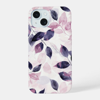 Étui de téléphone à feuilles botaniques douces