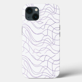 Étui de téléphone à ligne abstraite minimal