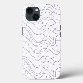 Étui de téléphone à ligne abstraite minimal