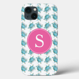 Étui de téléphone à monogramme Tortue de mer