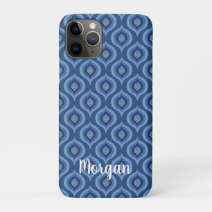 Étui de téléphone à motif bleu Protective Patter
